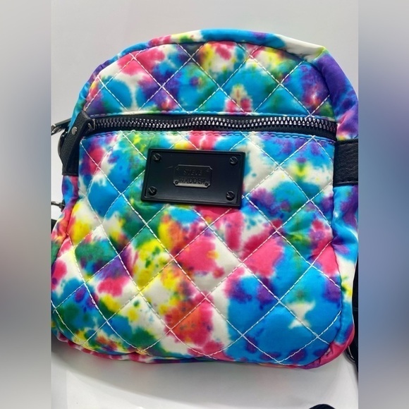 Steve Madden tie Dye Bright Multi Color Nylon Quilted Crossbody Bag - Picture 2 of 8